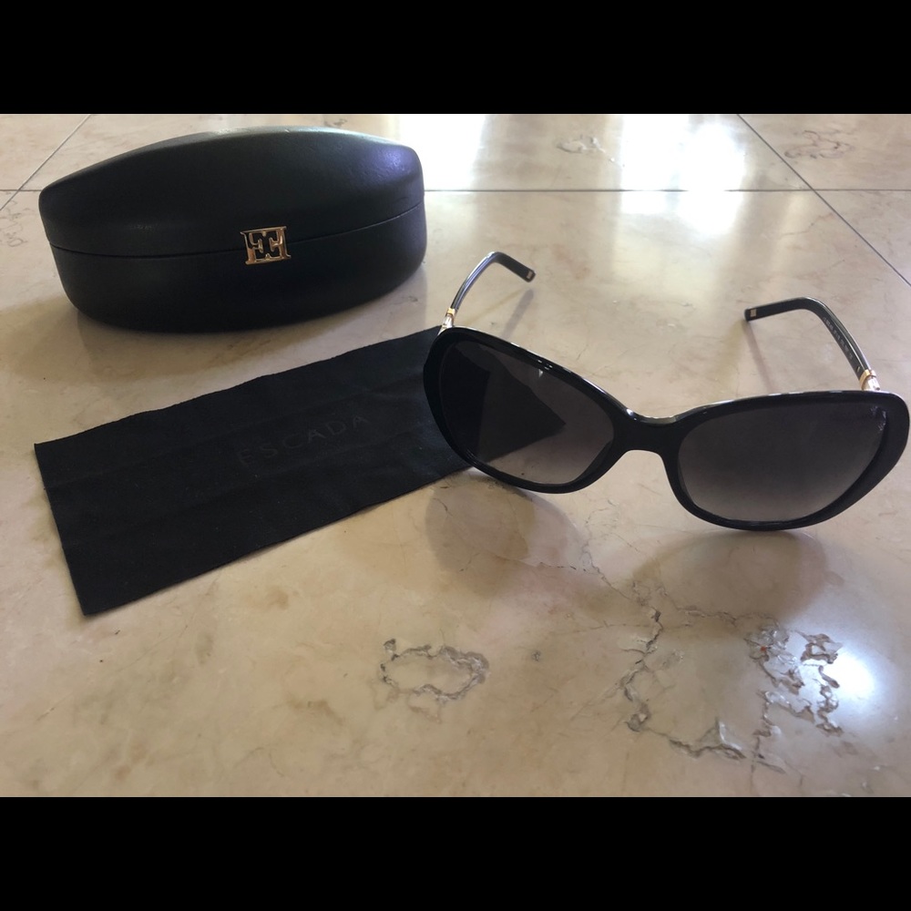 NEW ESCADA Black Sunglasses
